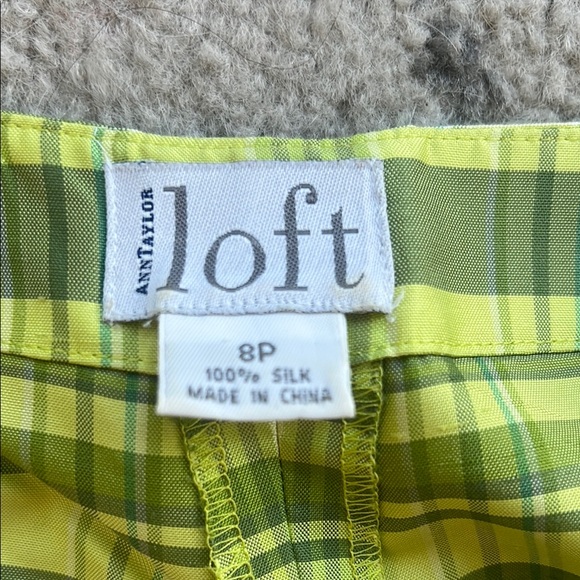 Ann Taylor Yellow Plaid Capris - Picture 2 of 3